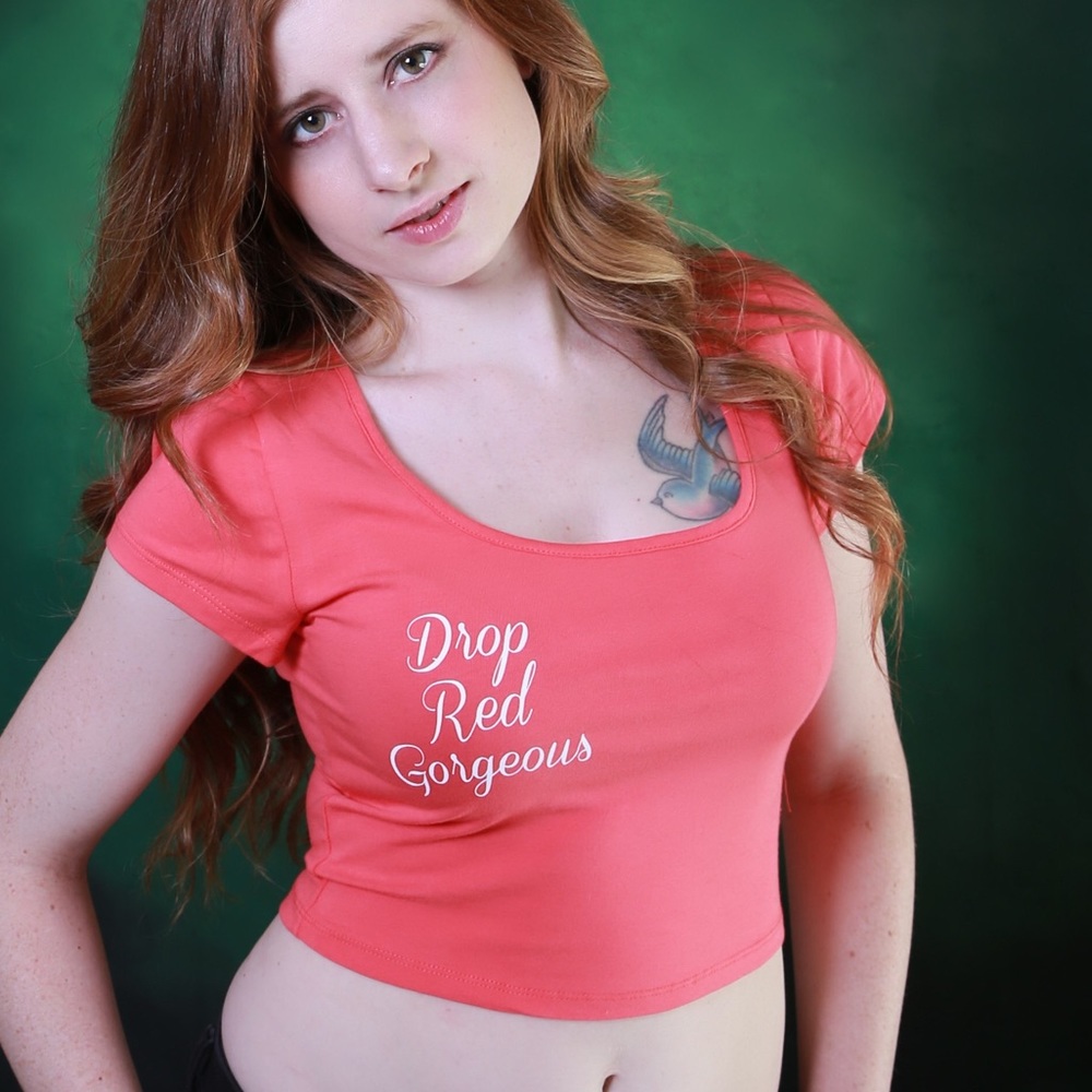 Drop red gorgeous crop top